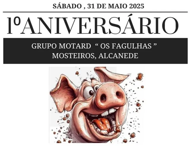 Os Fagulhas prometem “faísca” na celebração do 1.º aniversário do Grupo Motard
