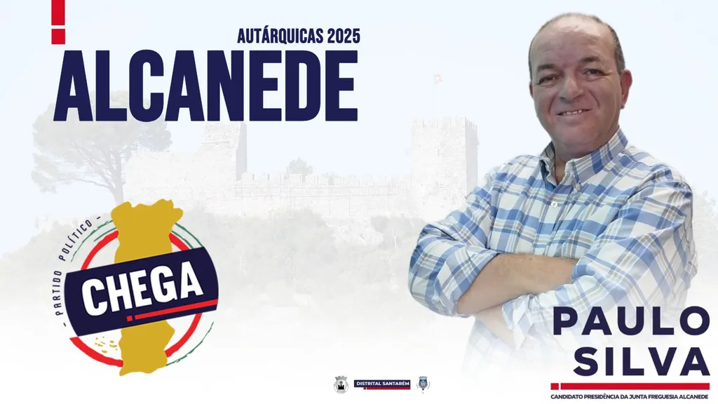 Autárquicas 2025: Paulo Silva é o candidato do CHEGA à Junta de Freguesia de Alcanede