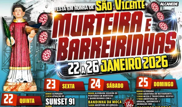 Festa em Honra de São Vicente anima Murteira e Barreirinhas de 22 a 26 de janeiro